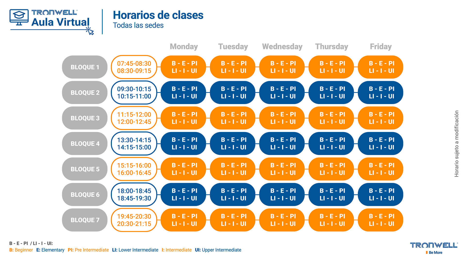 horario